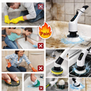 (9 em 1) Escova de Limpeza Elétrica Rotativa Esfregão Multiuso Cabo Extensível Bivolt