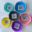 Silicone Air Fryer Basket Oven Mold Baking Pizza Fried Chicken Round Square Reusable Pan Liner Accessories 1Pc
