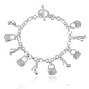 Bracelete Cordão Torcido em Prata 925