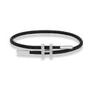 Bracelete de Cordão em H